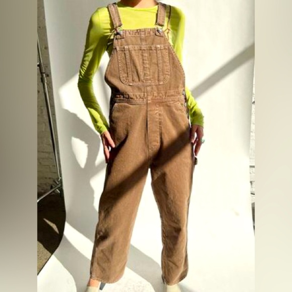 Lisa Says Gah Lucy Carpenter Brown Overalls